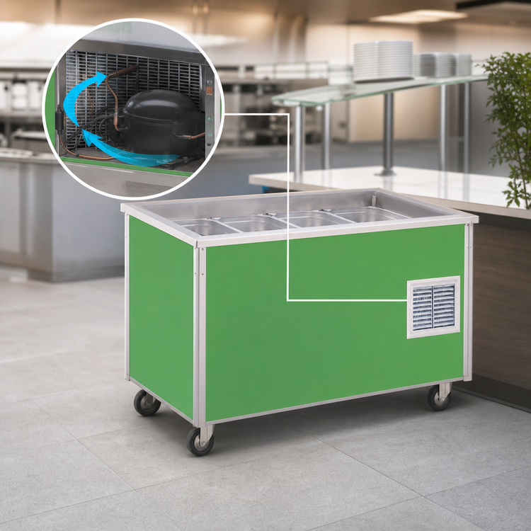 Product image #3 for Vollrath 4-Series Signature Server Stainless Steel NSF7 Refrigerated Cold Station