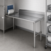 Thumbnail image #3 for CMA Dishmachines CR-60 Straight Clean Dish Table, 60-Inch, Left-to-Right Operation, 8-Inch Backsplash