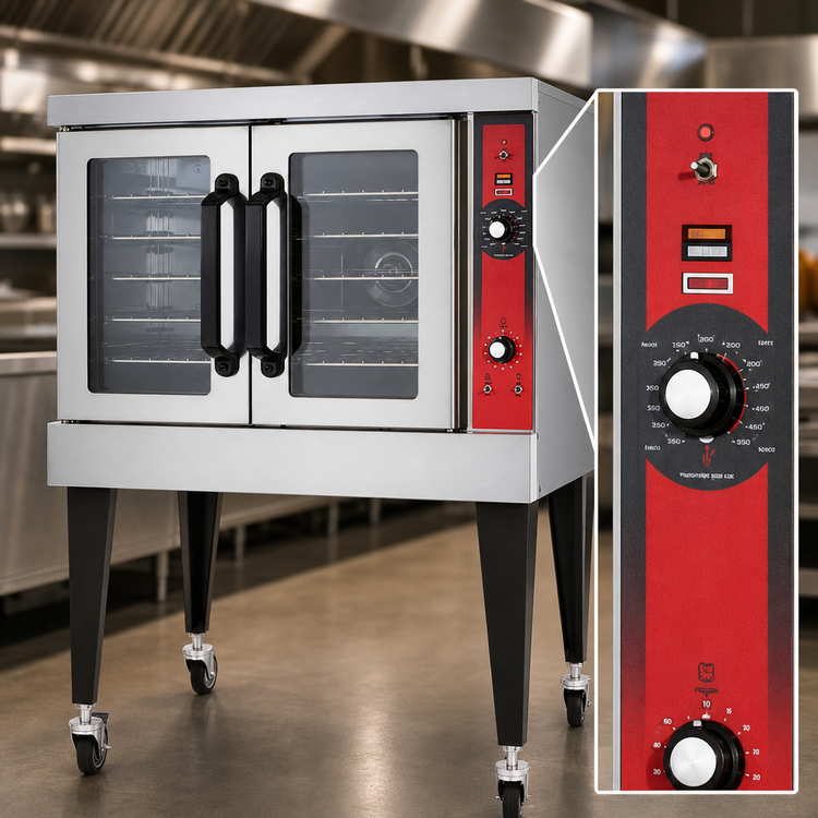 Product image #3 for Vulcan VC4GD Full-Size Single Deck Standard Depth Gas Convection Oven, 5-Pan Capacity