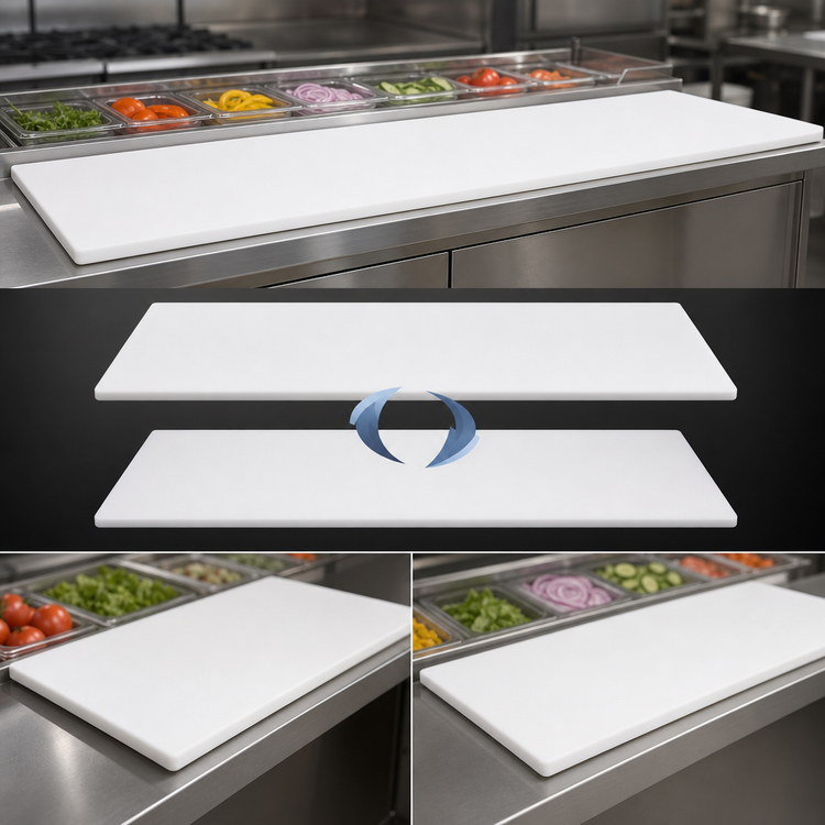 Product image #3 for John Boos PL30 Reversible High-Density Polyethylene Steam Table Cutting Board, 96 x 12 x 1/2 Inch
