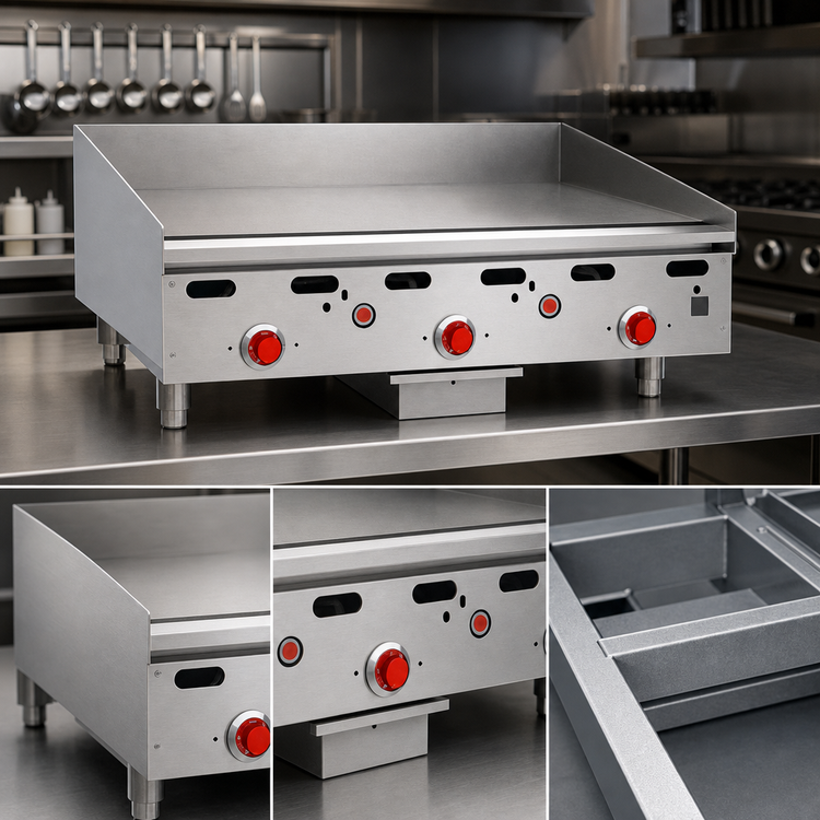Product image #3 for Wolf ASA36 Heavy Duty Countertop Gas Griddle, 36" Wide