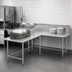 Thumbnail image #3 for John Boos Pro-Bowl L-Shaped Island Clean Dishtable, 60