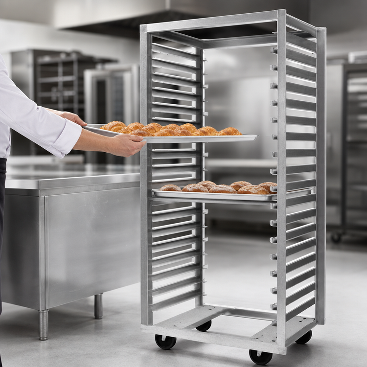 Product image #3 for Metro RD33N Mobile Side-Loading Aluminum Pan Rack for 20 18 x 26 Pans