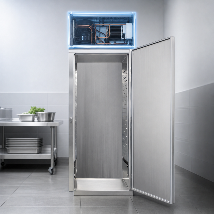 Product image #3 for Continental Refrigerator Designer Line D1FINSS One-Section Full-Height Stainless Steel Roll-In Freezer