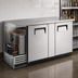 Thumbnail image #3 for True TBB-3-S-HC Two-Section Solid Swing Door Back Bar Cooler, 69-1/8 Inch, Left-Side Self-Contained Refrigeration