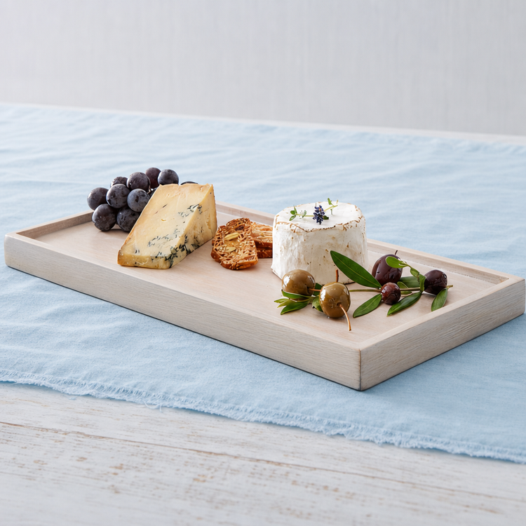 Product image #4 for American Metalcraft Hampton Collection Sun-Bleached Wood Platter, 14-1/4-Inch