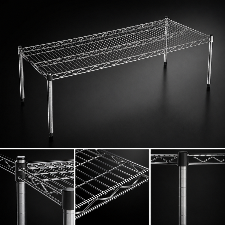 Product image #3 for EagleGard 30 Inch x 18 Inch Wire Dunnage Platform with QuadTruss Design and 14-Inch Posts