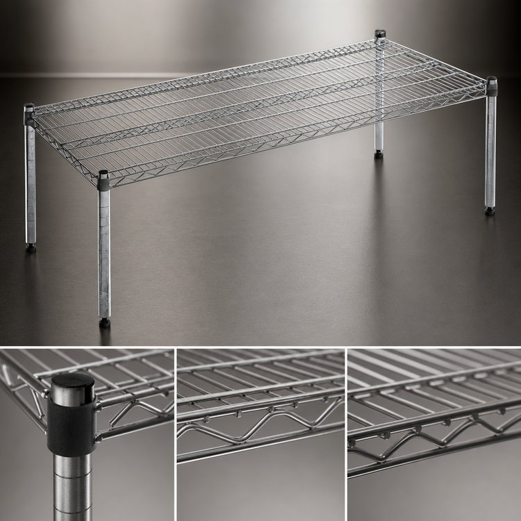 Product image #3 for EagleGard 30"W x 21"D Wire Dunnage Platform with 14" Posts, 600 lb Capacity