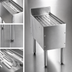 Thumbnail image #3 for CHOICE 42-Inch Freestanding Stainless Steel Underbar Drainboard, 24-Inch Deep