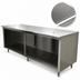Thumbnail image #3 for Advance Tabco Special Value Economy Open Base Work Table, 108W x 30D, Flat Top, 16 Gauge 304 Stainless Steel