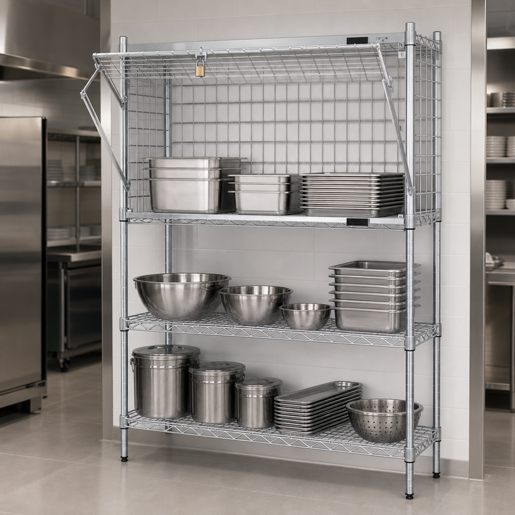Product image #3 for Eagle Group EAGLEbrite Zinc Security Enclosure Kit with Flip-Up Door, 48 x 18 Inches
