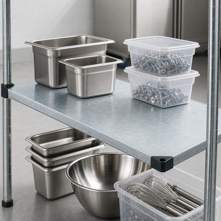 Product image #3 for Quantum 36" W x 18" D Solid Galvanized Steel Shelf