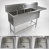 Thumbnail image #3 for John Boos Pro-Bowl 3-Compartment Sink with 24-Inch Right Drainboard and 18 x 18 x 12-Inch Bowls