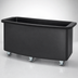 Thumbnail image #3 for Cambro 75-Inch Vending Cart Base Unit Only, Open Well, Black Strip Wrap