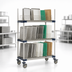 Thumbnail image #4 for MetroMax 4 48-Inch Wide Mobile 3-Tier Drying Rack Unit for Trays and Cutting Boards