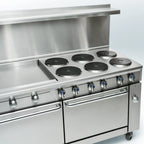 Thumbnail image #3 for Imperial (Middleby) Pro Series IR-6-G36T-E-C 72-Inch Electric Range, 6 Round Elements, 36-Inch Thermostatic Griddle, Dual Ovens