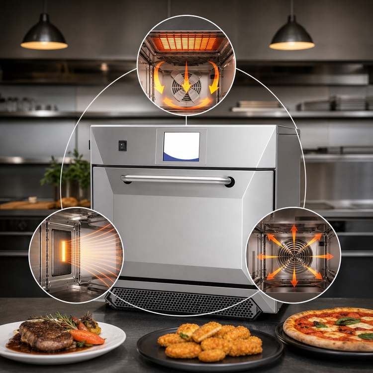 Product image #3 for eikon E4S Ventless High-Speed Oven with Microwave, Air Impingement, and Convection Cooking