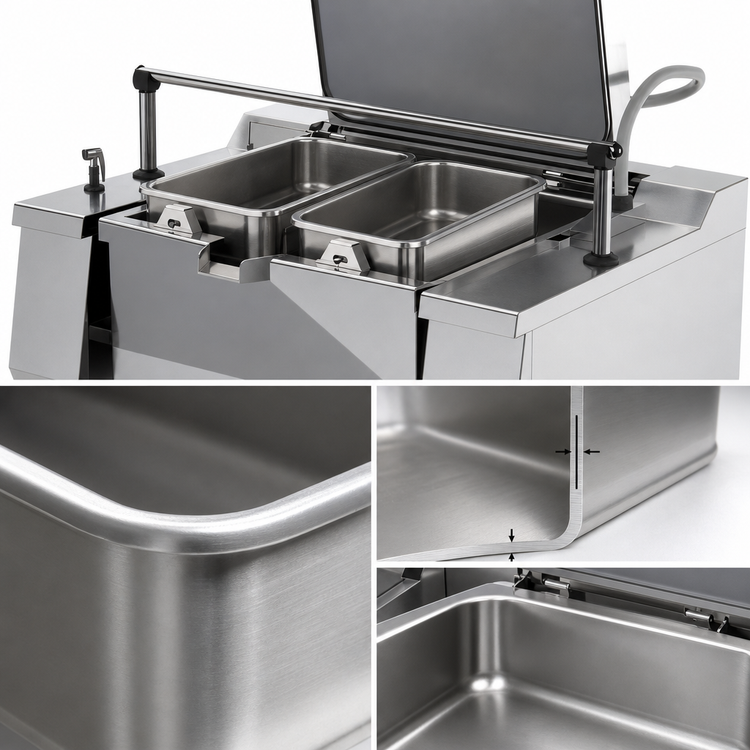 Product image #3 for Betterpan UDBRG029ACV1 29 Gallon Gas Tilting Skillet Pressure Braising Pan