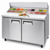 Thumbnail image #3 for Atosa Two-Section Mega Top Sandwich/Salad Prep Table Refrigerator, 24-Pan, 60-1/5-Inch Wide