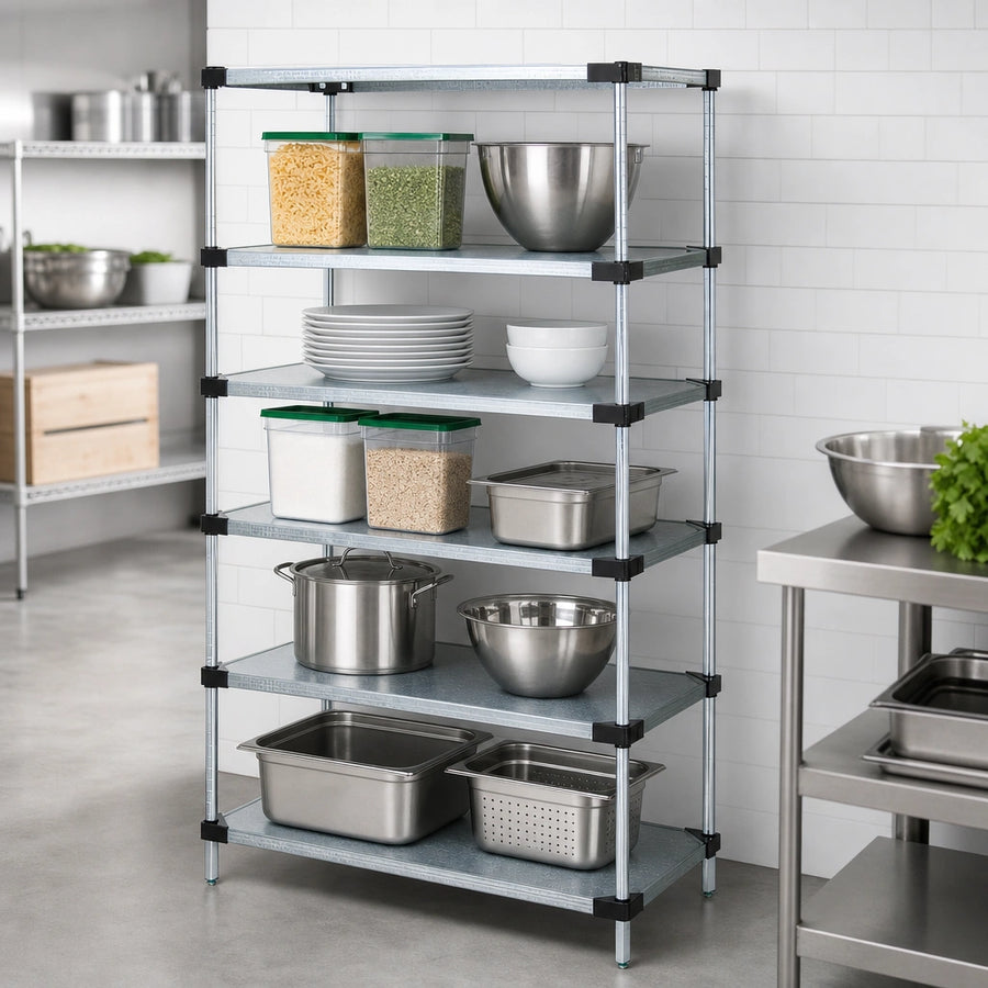 Five Solid Shelves
