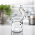 Thumbnail image #3 for American Metalcraft 5 oz Clear Glass Mini Mason Jar Condiment Jar with Hinged Lid