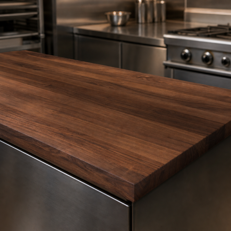 Product image #3 for John Boos Boos Block American Black Walnut Kitchen Countertop, 84 x 42 x 3 Inch, Flat Top