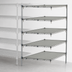 Thumbnail image #3 for Metro Super Erecta Super Adjustable Add-On Wire Shelving Unit, 48W x 24D x 74H, 5 Shelves, Chrome Plated