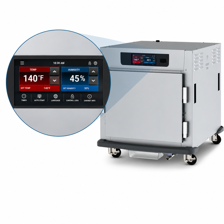 Product image #3 for Metro C5 9 Series Mobile Undercounter Controlled Humidity Heated Holding and Proofing Cabinet, 10-Pan, Solid Door