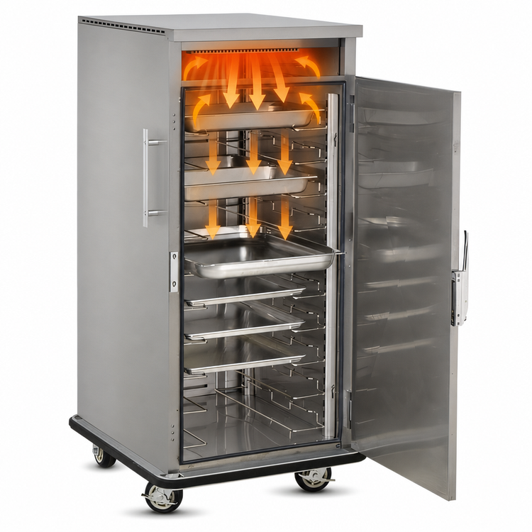 Product image #3 for FWE UHST-10 Mobile Slim-Line Heated Holding Cabinet