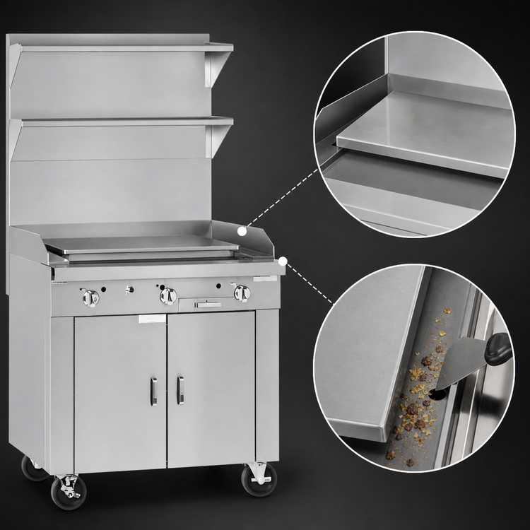 Product image #3 for Southbend Platinum Heavy Duty 32-Inch Modular Natural Gas Plancha Griddle Sectional Range