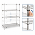 Thumbnail image #3 for Metro Super Erecta Super Adjustable Chrome-Plated Wire Starter Shelving Unit, 42W x 18D x 63H, 4 Shelves