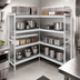 Thumbnail image #3 for Fermostock 4-Tier Corner Expansion Polymer Shelving Kit, 52W x 14D x 83H