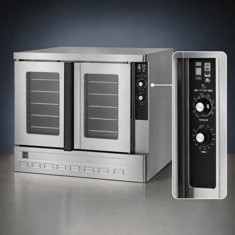 Product image #3 for Zephaire Series Full-Size Standard-Depth Gas Convection Oven, Single Deck, 5-Pan Capacity