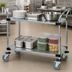 Thumbnail image #3 for Quantum 36 x 18 Inch 2-Shelf Stainless Steel Utility Cart, 1,200 lb Capacity