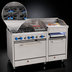 Thumbnail image #3 for Comstock-Castle Stainless Steel 60-Inch Commercial Gas Range with 2 Open Burners, 30-Inch Raised Griddle, 18-Inch Char-Broiler, and 2 Standard Ovens