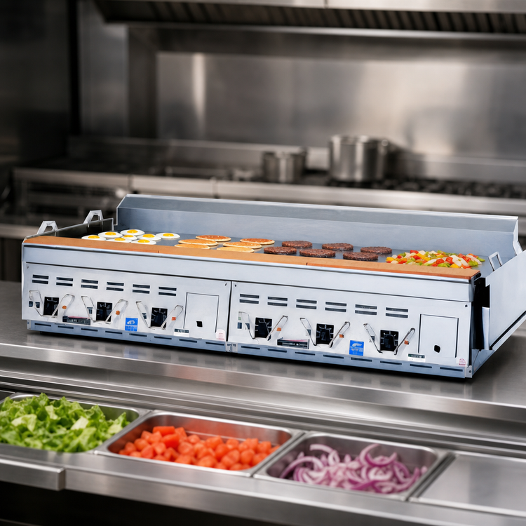 Product image #3 for Garland Master ECG-60R 60-Inch Electric Countertop Production Griddle
