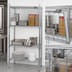 Thumbnail image #3 for Eagle Group 48 x 21 Inch Chrome Flip-Up Door Security Enclosure Kit for Wire Shelving