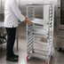 Thumbnail image #3 for Channel Lifetime Tough Extra Heavy-Duty Side-Load Aluminum Bun Pan Rack, 9-Pan Capacity, 29 x 18 x 36 Inches