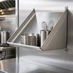 Thumbnail image #3 for Serv-Ware SR63-CWP 63-Inch Slanted Wall-Mounted Rack Shelf, Solid 304 Stainless Steel