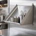 Thumbnail image #3 for Serv-Ware 63-Inch Slanted Wall-Mounted Rack Shelf, Solid 304 Stainless Steel