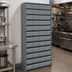 Thumbnail image #3 for Quantum Closed Heavy-Duty Stationary Wire Shelving Unit with 13 Shelves and 48 Bins, 12 x 36 x 75 Inches
