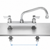 Thumbnail image #3 for Fisher 8-Inch Center Deck Mount Faucet with 6-Inch Swing Spout and Lever Handles