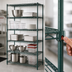 Thumbnail image #4 for Metro Super Erecta Super Adjustable Wire Shelving Starter Unit, 72W x 24D x 74H, 5 Shelves, Metroseal 3 Green Epoxy-Coated
