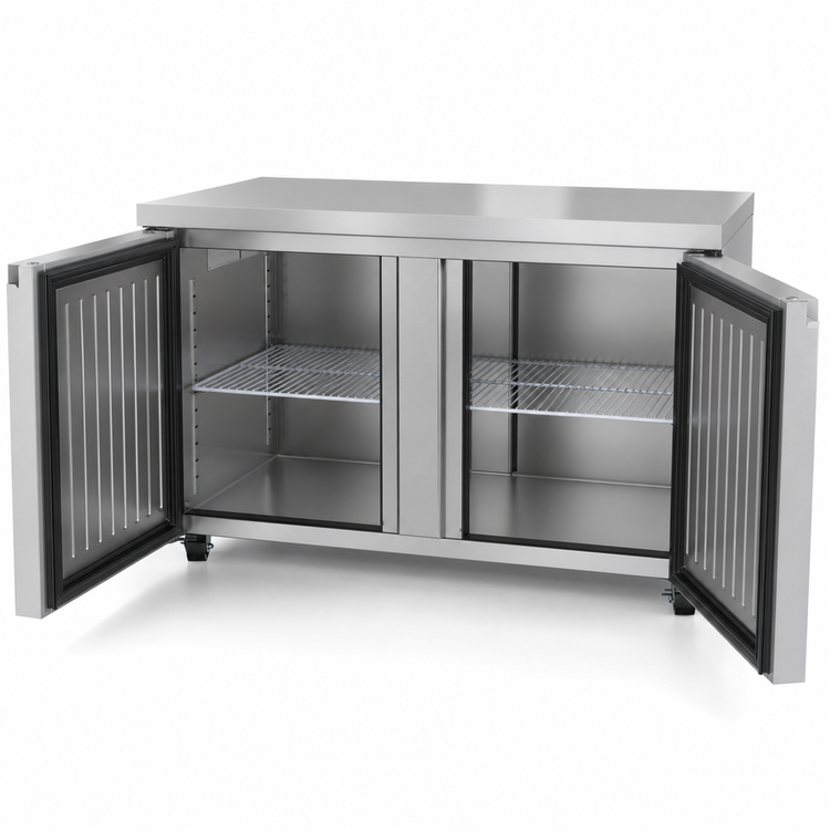 Product image #3 for Hoshizaki Steelheart Two-Section Undercounter Refrigerator, Reach-In, 60-Inch, 17.55 Cu. Ft.