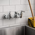 Thumbnail image #3 for T&S Brass Wall-Mounted Service Sink Faucet with Vacuum Breaker Nozzle and Pail Hook, 8-Inch Centers