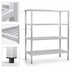 Thumbnail image #3 for New Age H.D. Series Four-Shelf Heavy-Duty Aluminum Shelving Unit, 60W x 24D x 72H