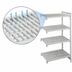 Thumbnail image #4 for Camshelving Premium 4-Shelf Vented Add-On Polymer Shelving Unit, 21 x 54 x 64 Inches, Speckled Gray