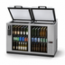 Thumbnail image #3 for Hoshizaki CC50-S Two-Section Reach-In Bottle Cooler, 14.4 Cu. Ft., Side-Mounted Self-Contained Refrigeration