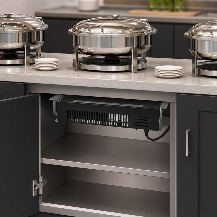 Product image #3 for Hatco Maskerade Undercounter Induction Buffet Warmer, Single Burner, 600W, 120V