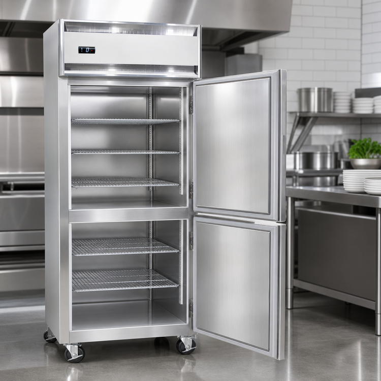 Product image #3 for Continental Refrigerator 1FXNSSHD One-Section Extra-Wide Reach-In Freezer with Half-Height Solid Doors
